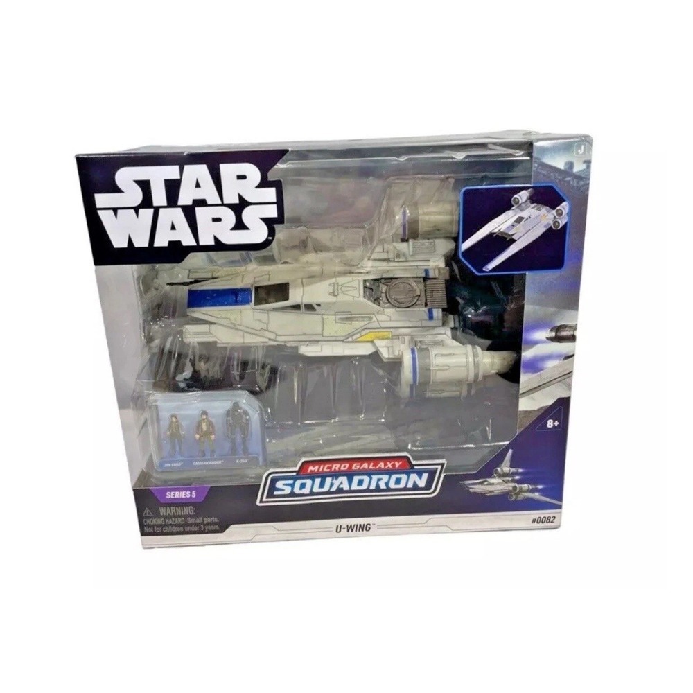 STAR WARS MICRO GALAXY SQUADRON SERIES 5 U-WING w/CASSIAN ANDOR/K-2SO/JYN ERSO